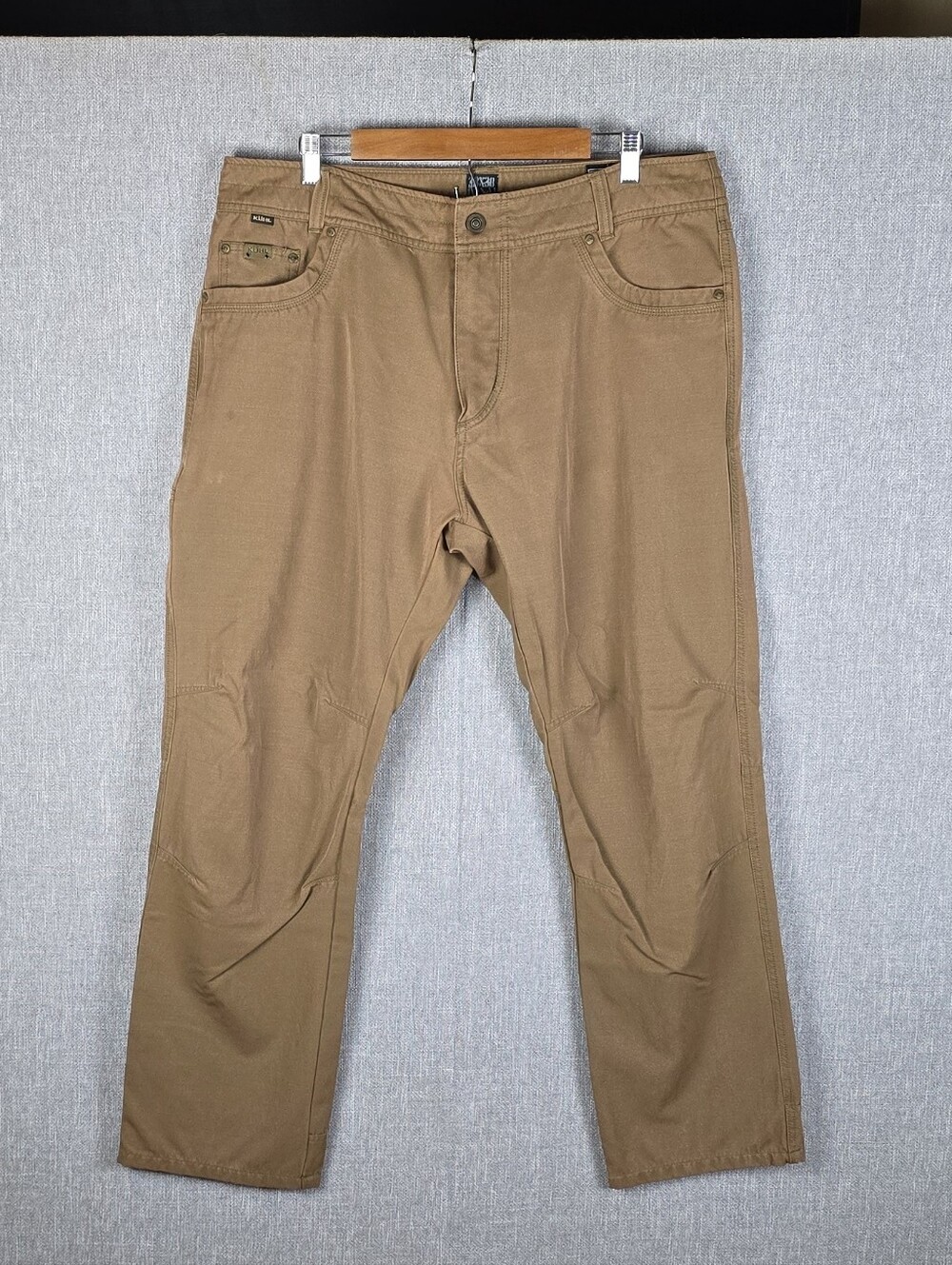Kuhl Vintage Patinadye Tan Pants Mens Sz 38×30 (38×31)
